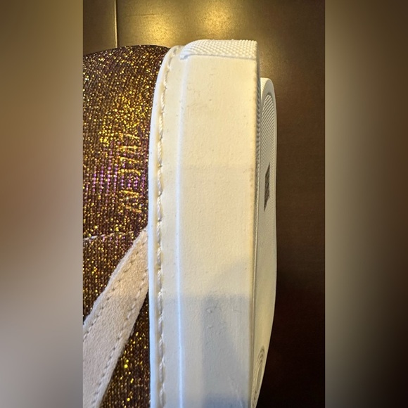 NWOB Zadig & Voltaire LA FLASH SPARKLE Sz 38 Gold Multicolor Lowtops - Picture 12 of 13